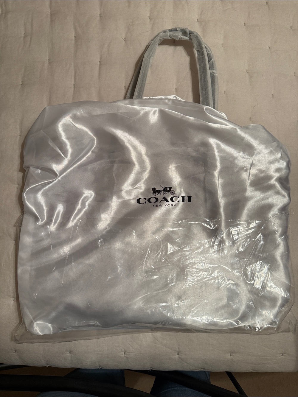 Coach Brown Signature Canvas Tote with Halloween Coachman Embroidery - Picture 5 of 5